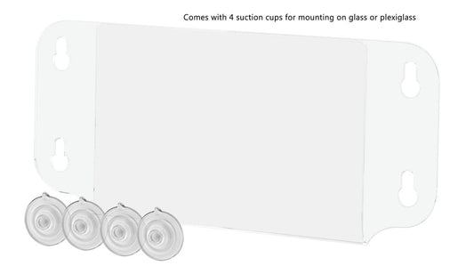 6"W x 4"H Window Sign Holder Double Sided with Suction Cups