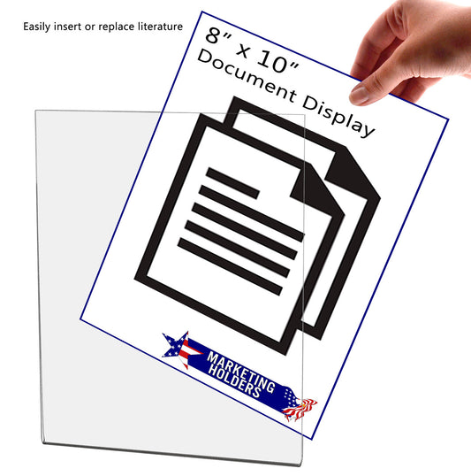 Magnetic 8"W x 10"H Sign Holder Metal Mount