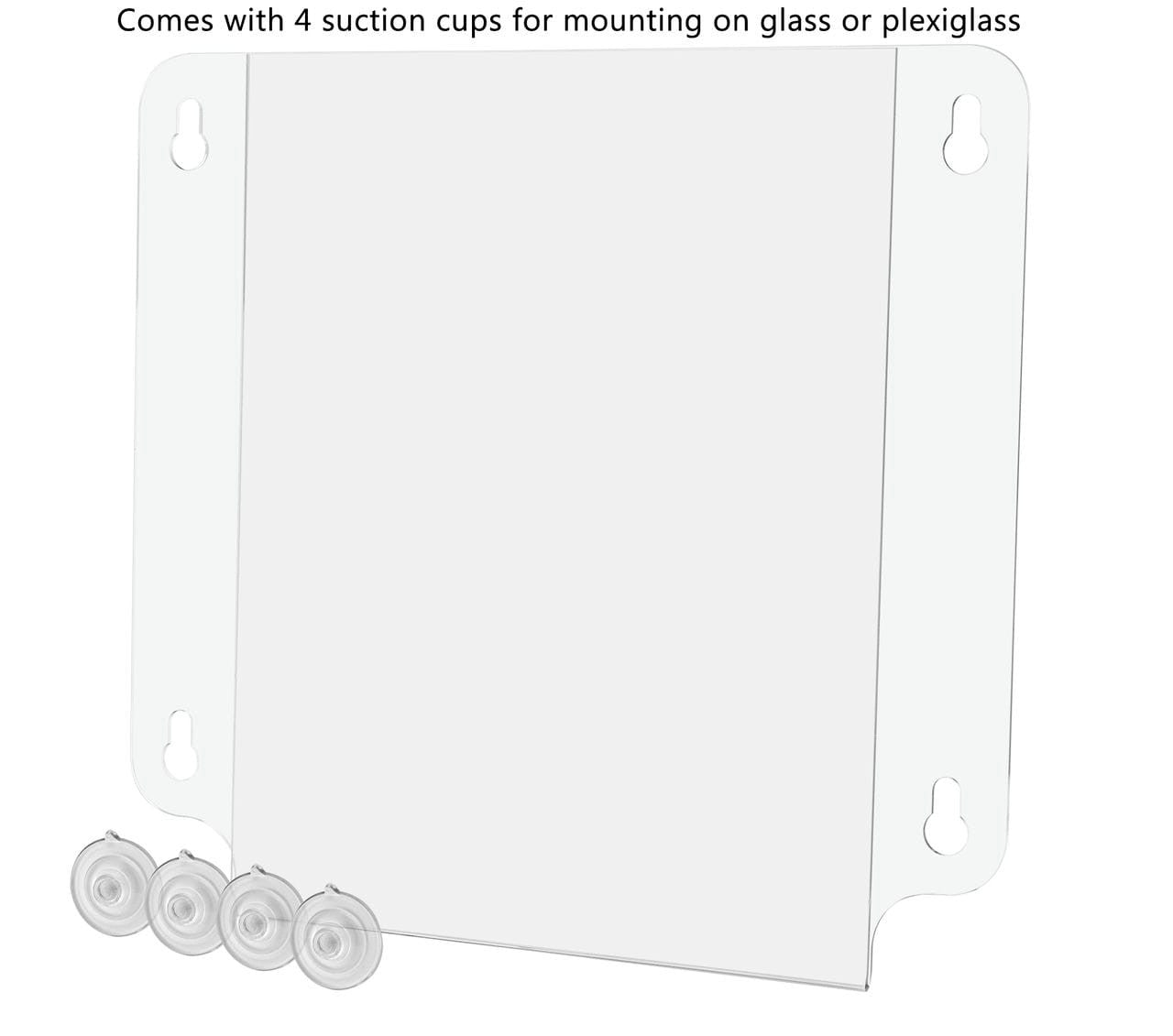 8.5"W x 11"H Window Sign Holder Double Sided with Suction Cups