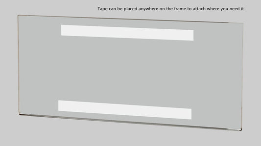 Sign Holder 8.75"W x 3.8"H Large Name Plate Label Display