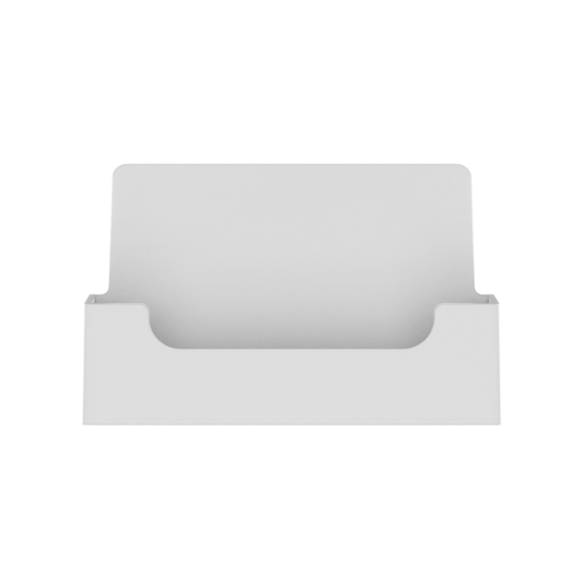 Business Card Holder White Pocket Plastic Horizontal Countertop