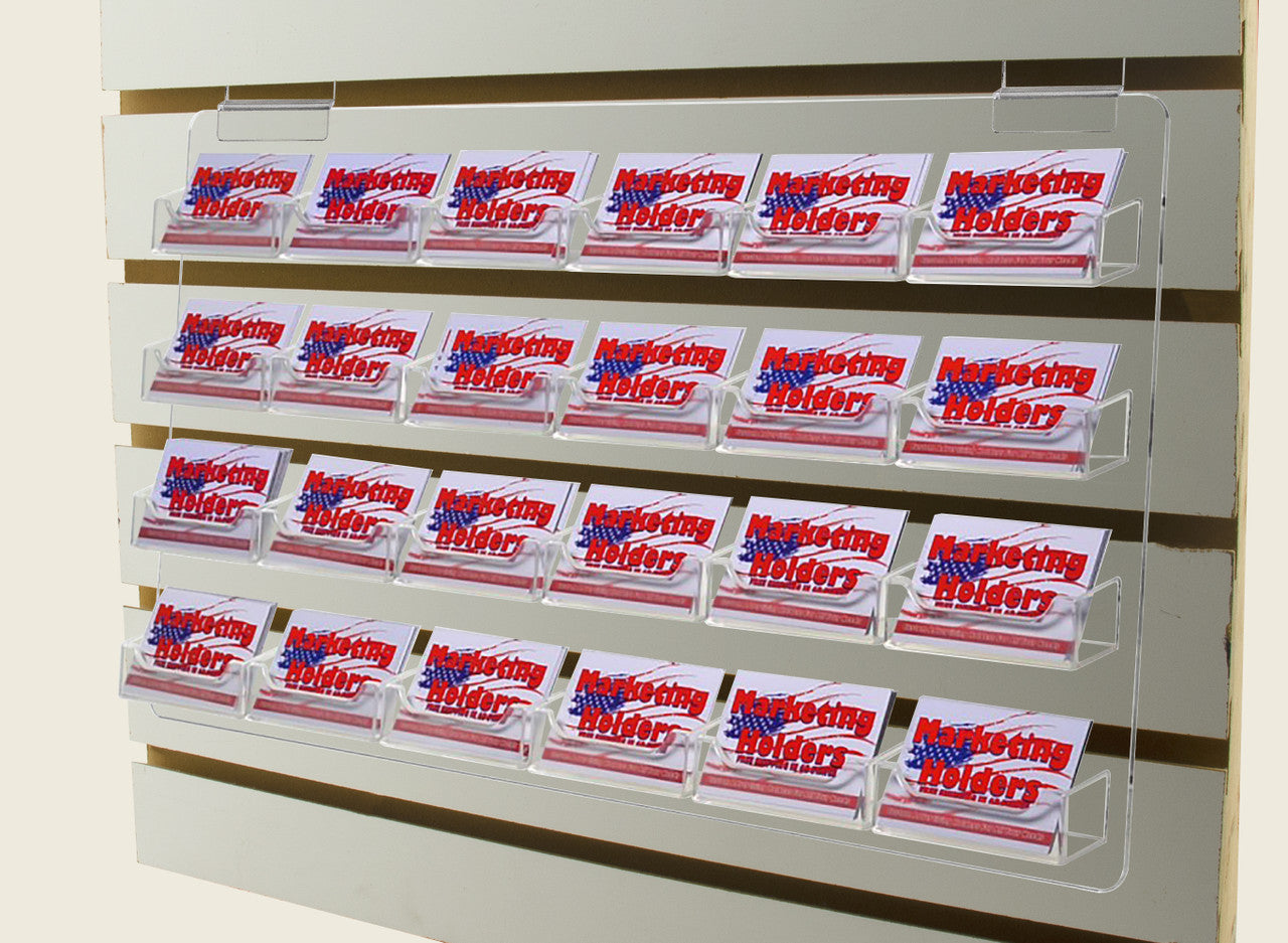 Slatwall Business Gift Card Holder 24 Pocket Multi Slot Organizer