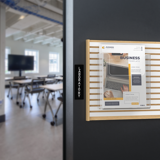 Slatwall 8.5"W Flyer Display Retail Magazine Holder