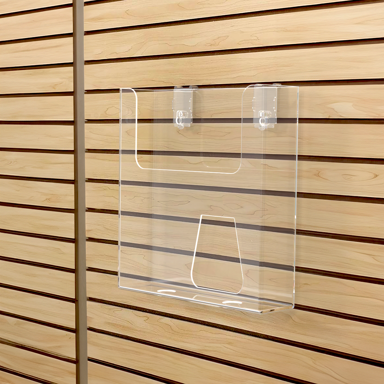 Slatwall 8.5"W Flyer Display Retail Magazine Holder