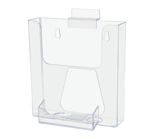 Slatwall 6"W Bifold Holder Booklet Display with Card Pocket