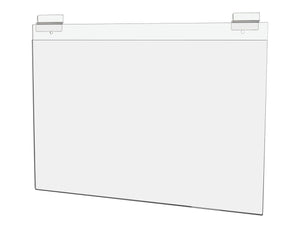 17"W x 11"H Slatwall Sign Holder Poster Display