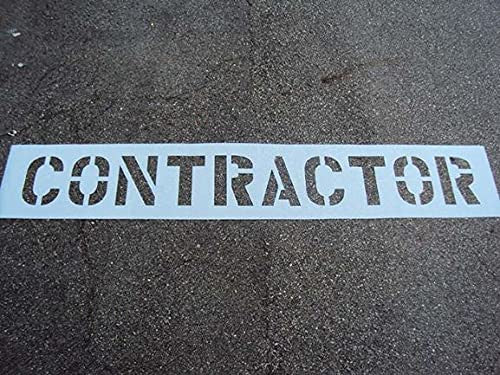 CONTRACTOR Stencil with 12" Letters