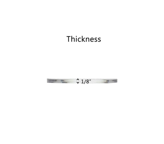 Blank Discs 3" Clear Acrylic Circle Craft Supplies .220" Thick 10 Pack