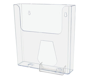 8.5"W Flyer Holder Literature Display with Business Card Pocket
