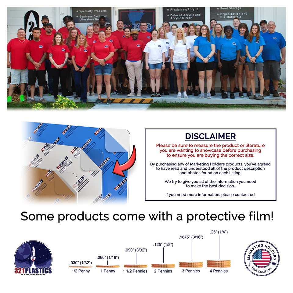 Business Card Holder Countertop Clear Acrylic with Open Sides