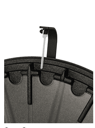 18 Slot 31" Classic Floor Stand Prize Wheel in Black