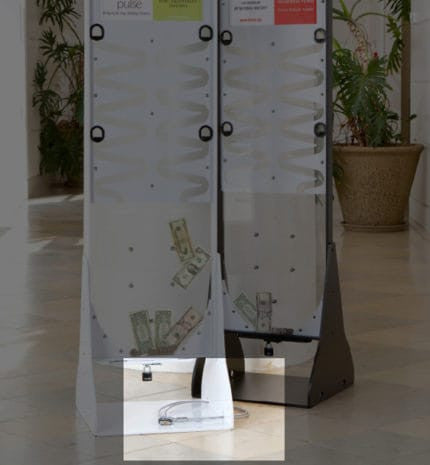 Security Lock and Cable for Deluxe Donation Stand