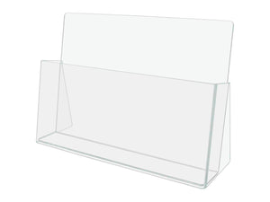 11"W Flyer Holder Freestanding Slant Back Literature Display