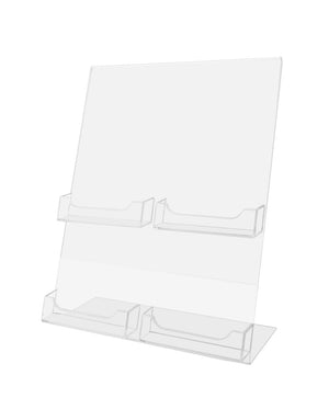 8.5"W x 11"H Front Office Sign Frame with 4 Business Card Pockets