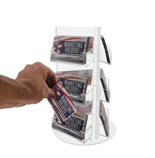 9 Pocket Rotating Business Card Holder