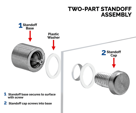 20" x 20" Wall Sign Holder Floating Graphic Poster Display
