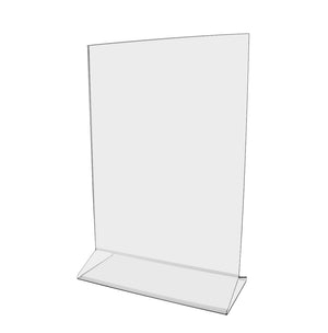 6"W x 8"H Top Load Acrylic Sign Holder - Double Sided