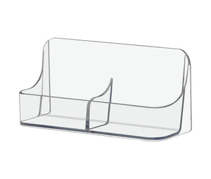 2 Pocket Vertical Business Card Holder Desktop Gift Card Display