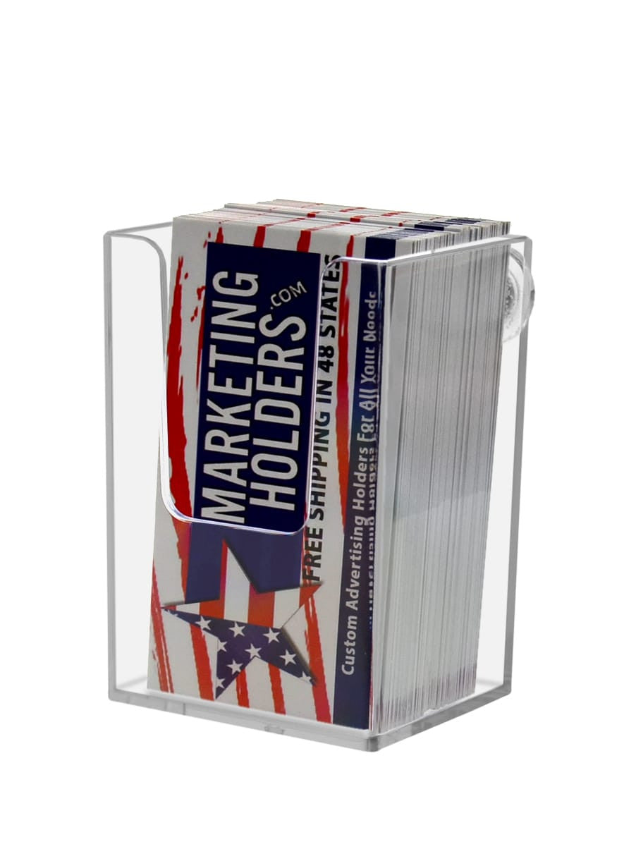 Vertical Business Card Holder Extra Capacity Tall with Magnets