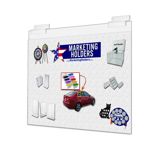 14"W x 11"H Slatwall Sign Holder Poster Display