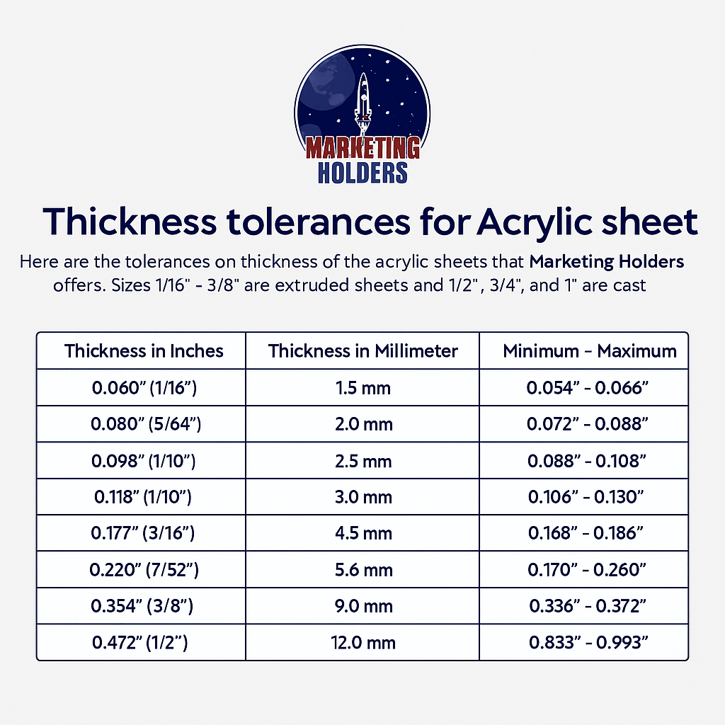 Acrylic Sheet Thickness & Tolerance: What Buyers Need to Know
