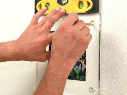 Installing Wall Mount Sign Holders with Stainless Steel Standoffs