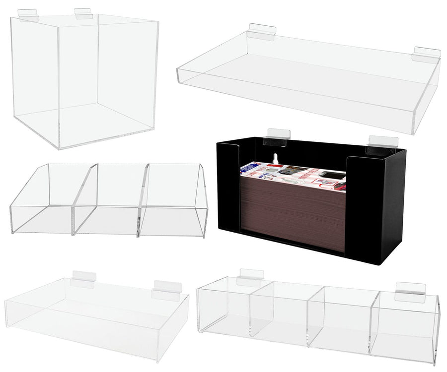Slatwall Compartment Trays and Bins