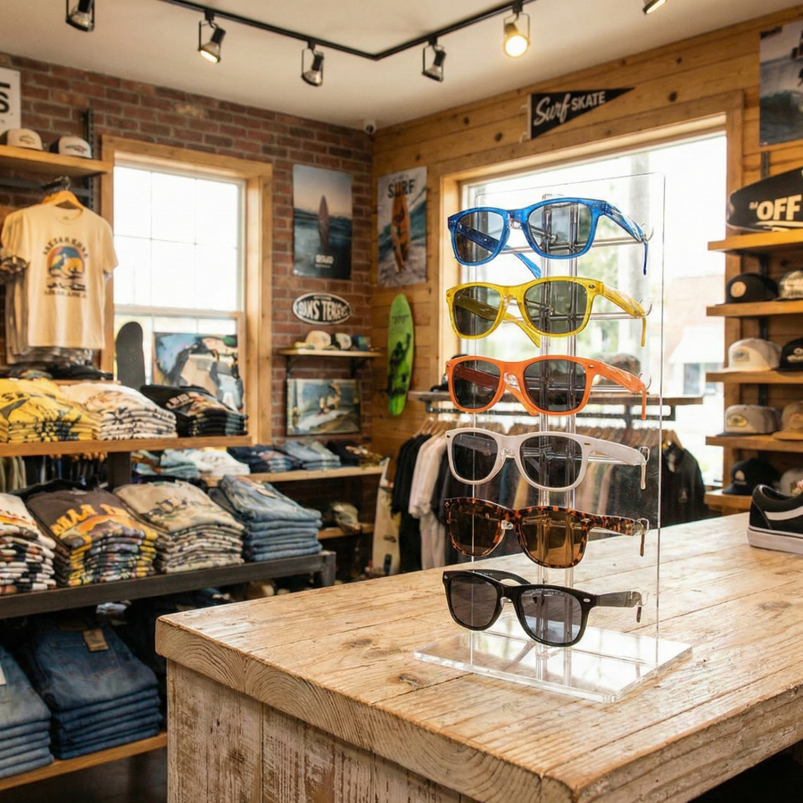 Acrylic Sunglass & Eyeglass Counter Displays