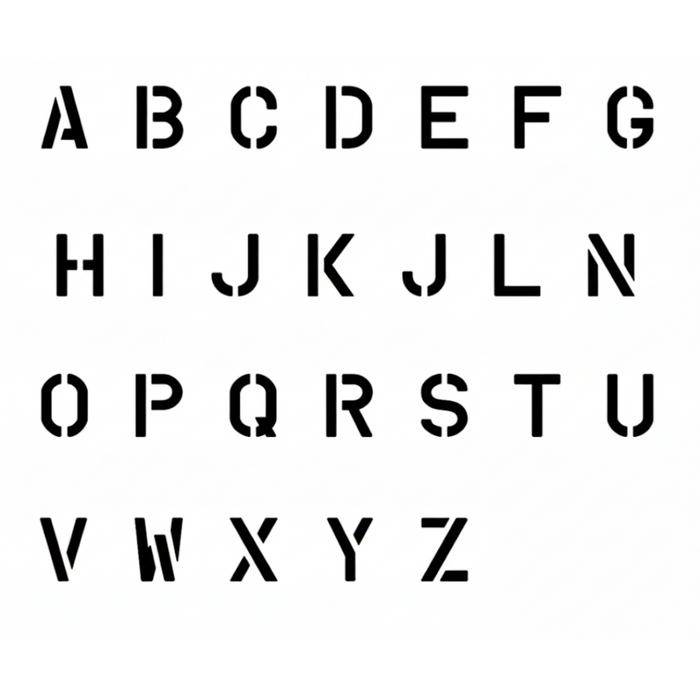 Alphabet & Number Stencils