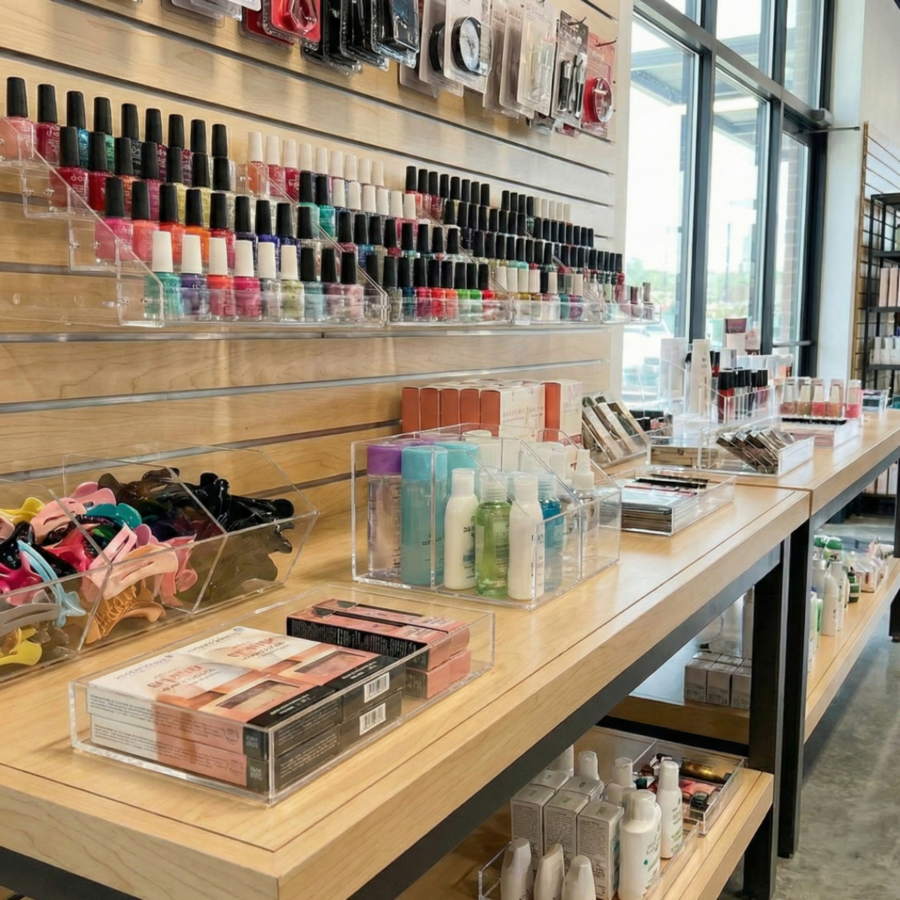 Acrylic Compartment Organizer Bins & Trays