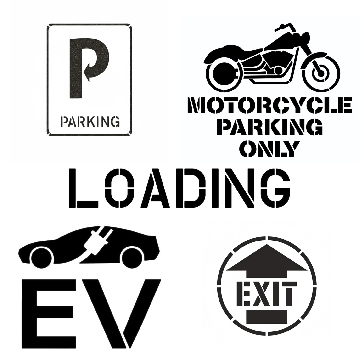 Parking Lot Stencils