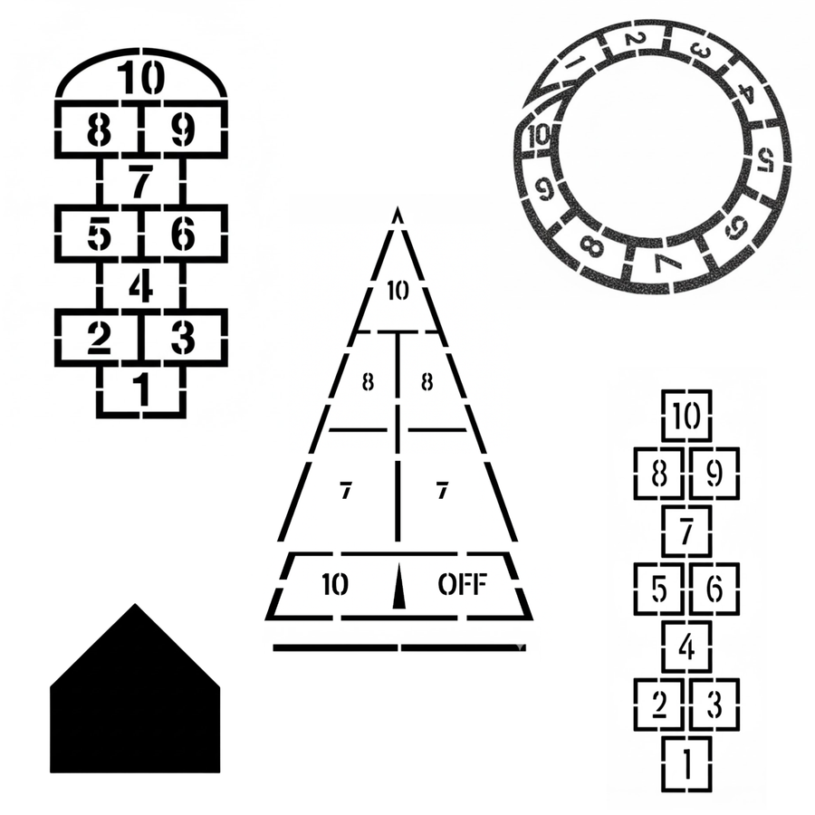Playground & Recreation Stencils