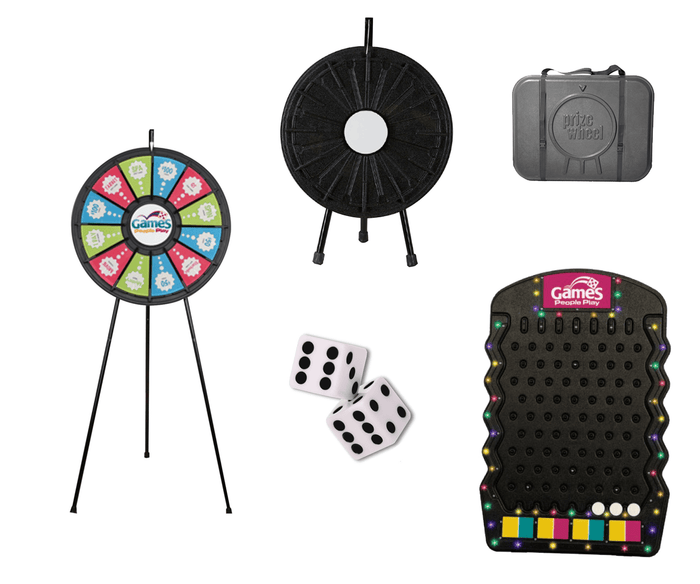 Prize Wheel Donation Stands