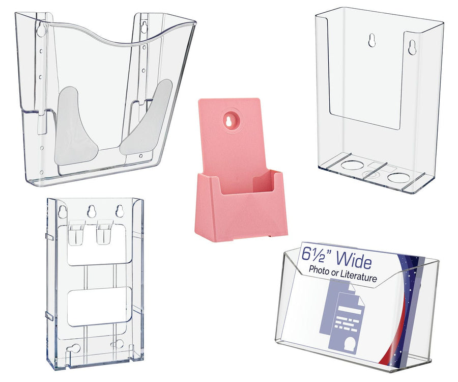 Single Pocket Wall Brochure Holders