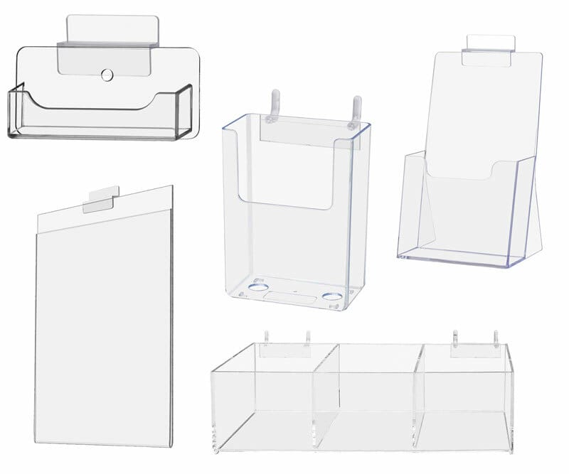 Slatwall Pegboard Literature Displays Racks