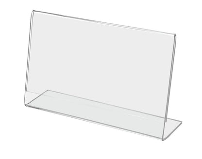 7"W x 5"H Sign Holder Side Load Slanted Advertisement Table Tent