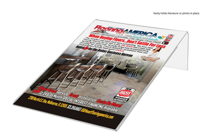 6"W x 8"H Sign Stand Side Load Promotional Frame Display Notice