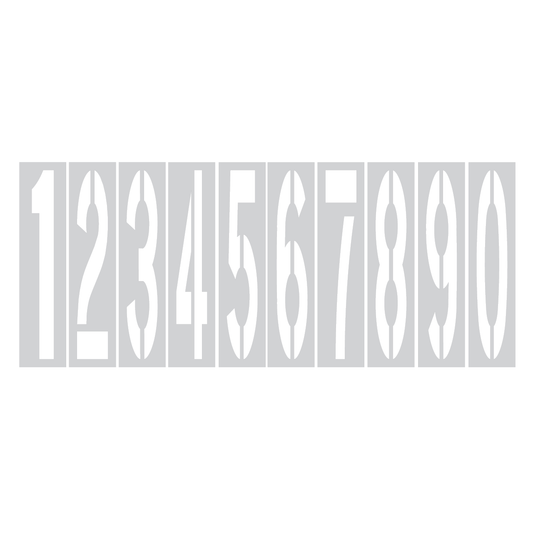 8 Foot Number Stencils for Parking Lots
