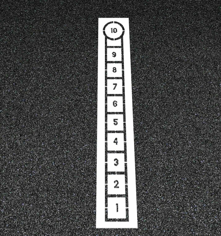 Hopscotch Stencil DIY Kit Pavement Template
