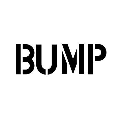 BUMP Stencil for Traffic Lanes and Roadways