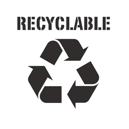 RECYCLABLE Stencil 24" Symbol