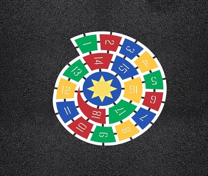 Hopscotch Stencil for Playgrounds and Parks