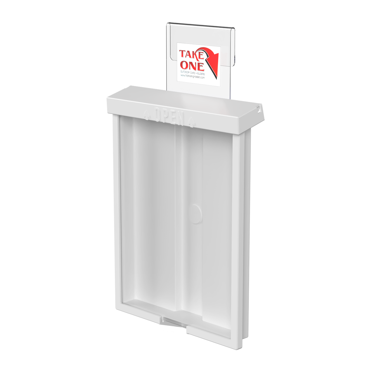 8.5"W x 11"H Outdoor Window Hook Catalog Holder Brochure Box
