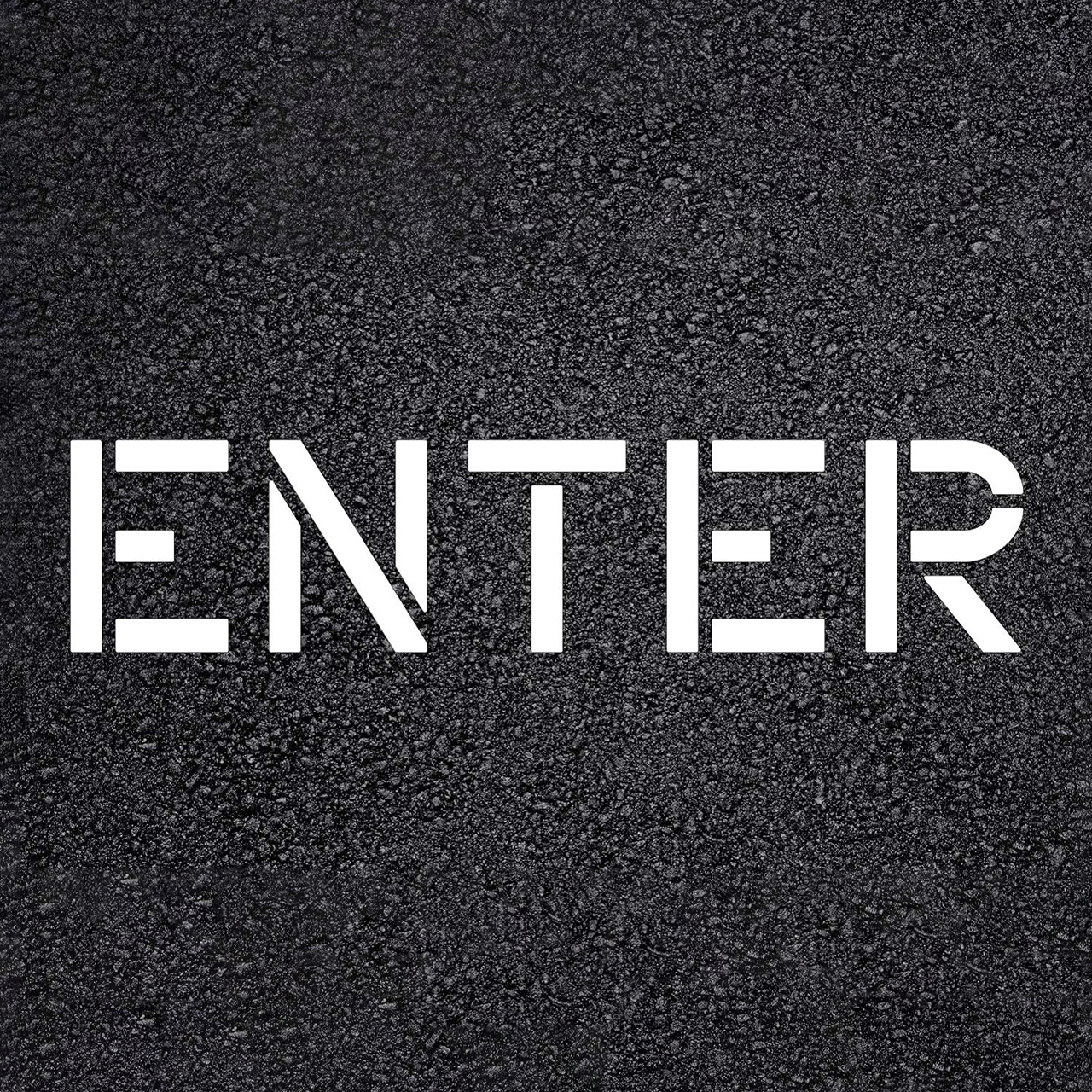 ENTER Stencil Template for Parking Lots