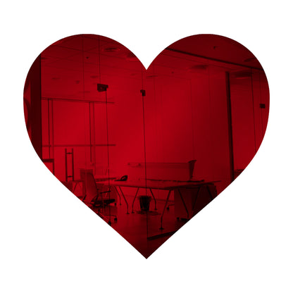 25 Pack Heart Shaped Mirror Acrylic Pieces for Arts and Crafts