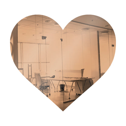 50 Pack Heart Shaped Mirror Acrylic Pieces for Arts and Crafts