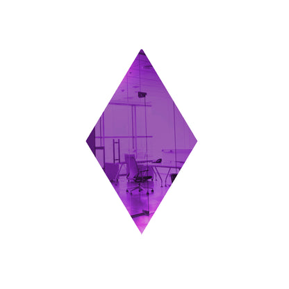 25 Pack Diamond Shaped Mirror Acrylic Pieces for Arts and Crafts