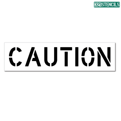 CAUTION Stencil Parking Lot Template for Parking Lots