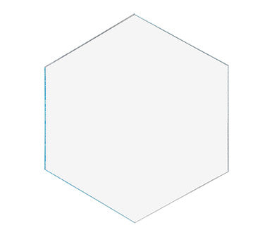 Hexagon Tile 5" Acrylic 1/8" Thick Pieces for Crafts