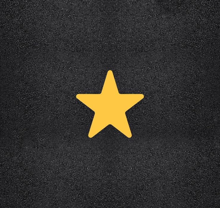 Star Stencil 24" Paintable Template for Indoor Outdoor Use